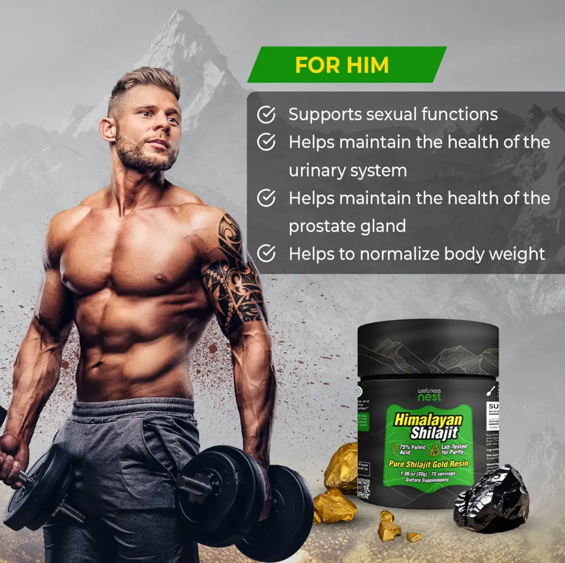 Shilajit Harz und Testosteron - natürliche Unterstützung der Hormonbalance